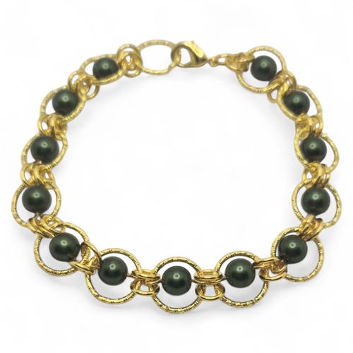 Melissa Ring Bracelets   Forrest Green for jewellery making