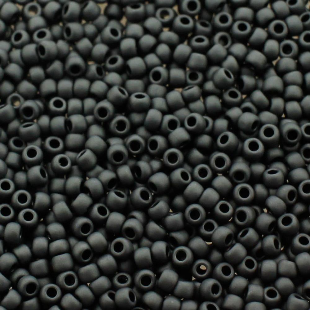 Toho Size 11 Seed Beads 10g - Matt Opaque Grey