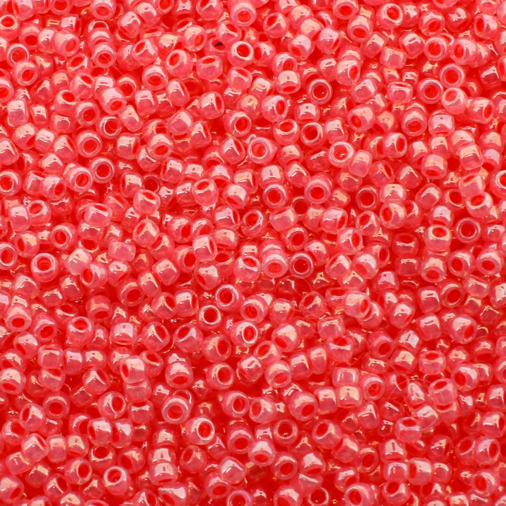 Toho Size 15 Seed Beads 10g - Ceylon Impatiens Pink