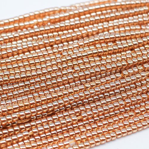 Glass Drum Beads 2mm 190pcs   Auburn for jewellery making