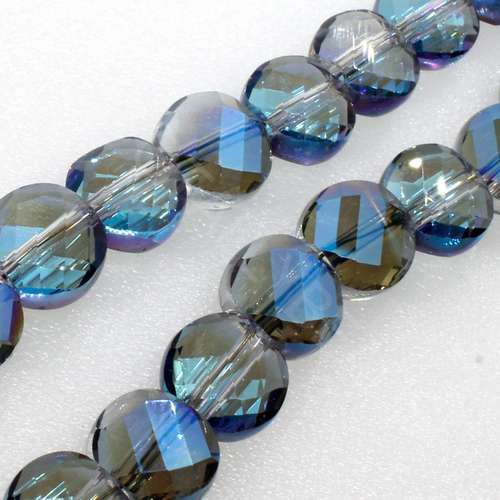 8mm crystal beads half iris — faceted for jewelry making and beadwork