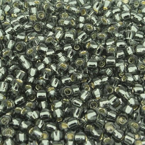Toho Size 6 Seed Beads 10g - Silver Lined Grey