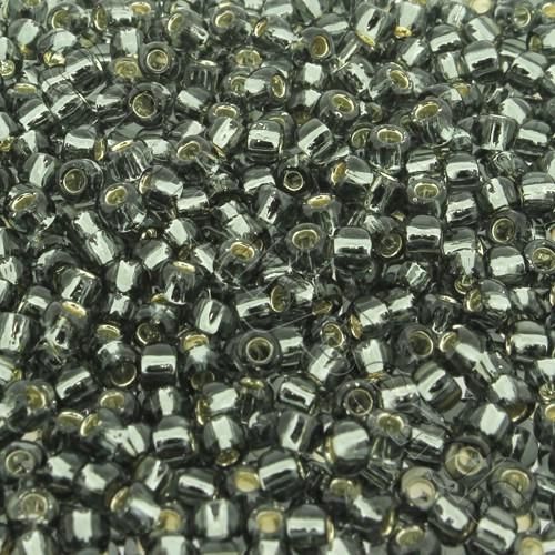 Toho Size 6 Seed Beads 10g - Silver Lined Grey