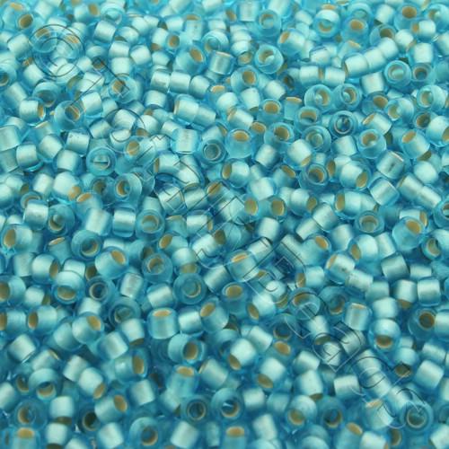 Toho Size 8 Seed Beads 10g - Silver Lined Frost Aquamarine