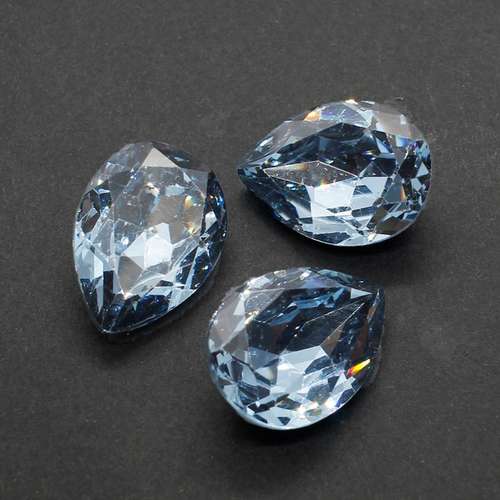 25mm resin Rivoli stone montana — faceted round crystal-style cabochon ideal for jewelry making, settings, and crafts