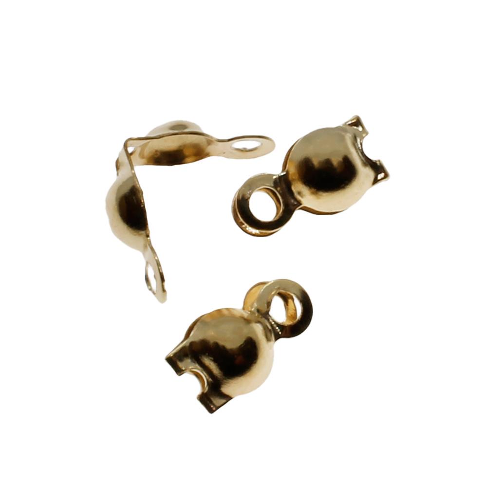 Calotte with Loop 50pcs  - Champagne Gold