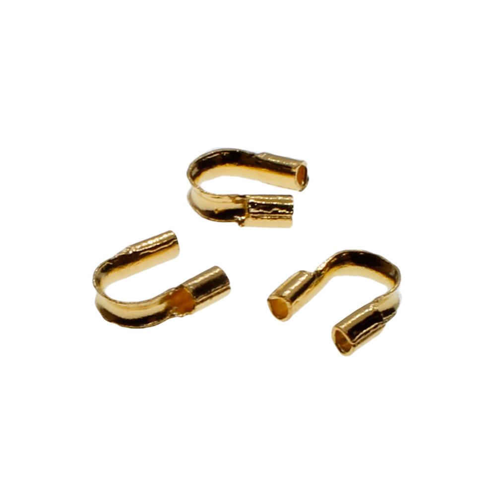 Wire Protector 5mm 50pcs - Gold Plated