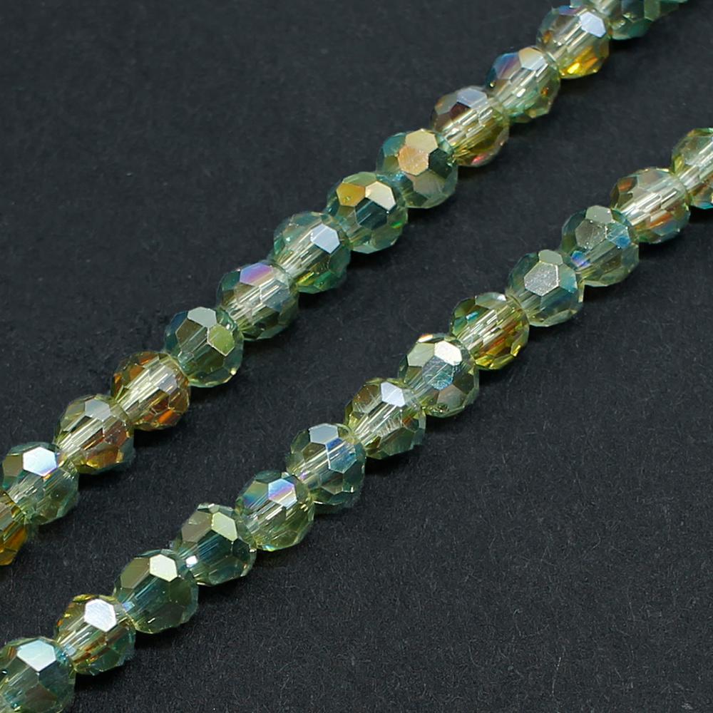 Crystal Round Beads  3mm - Juniper Green