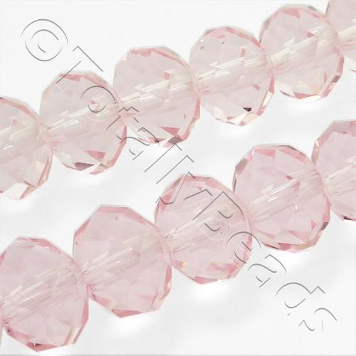 Crystal Rondelle 8x10mm - Pink