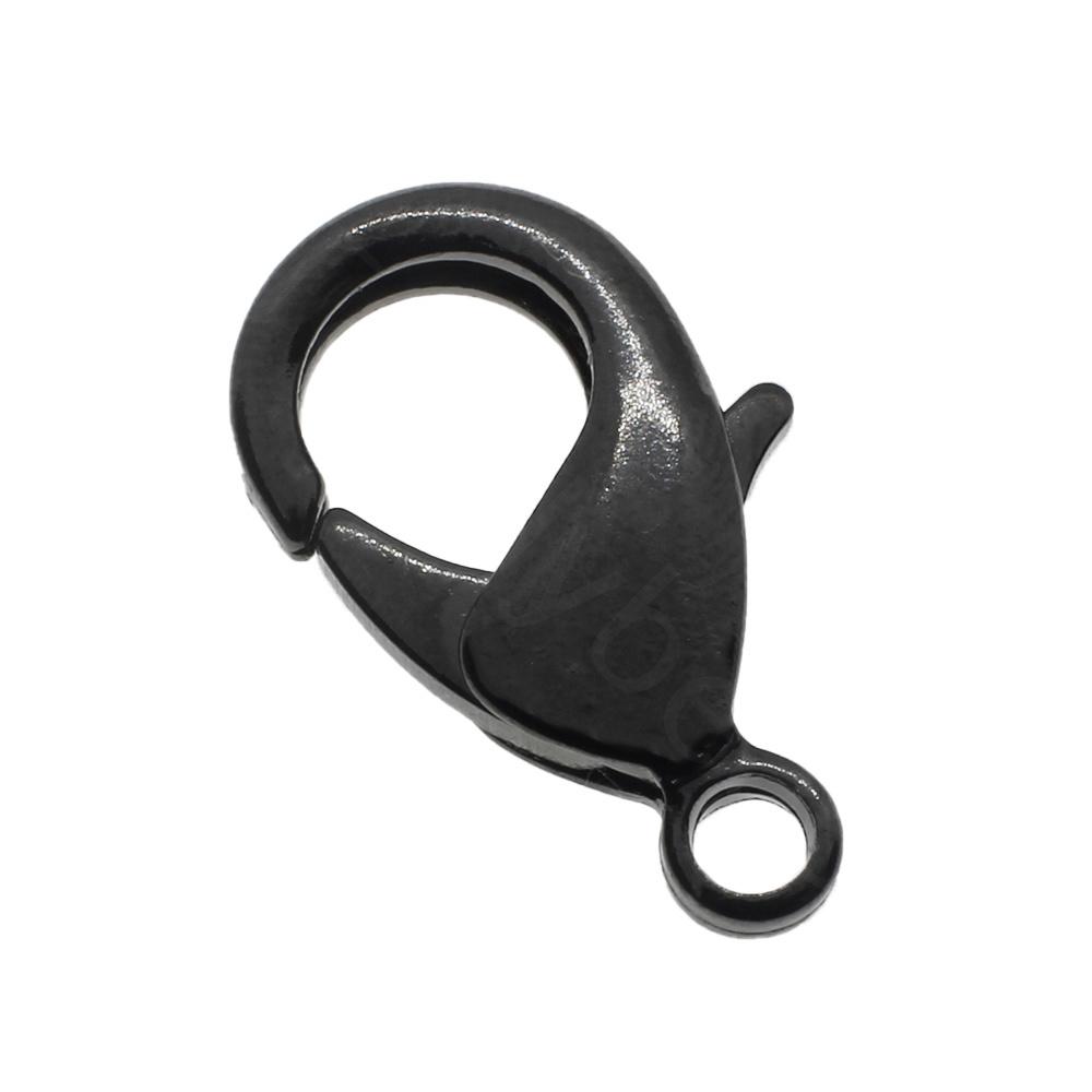 Lobster Clasp 23mm 4pcs - Black Plated