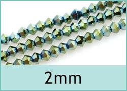 2mm Crystal Bicones