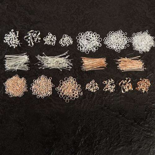 Sarah Millsop Chain Maille Rose Gold / Silver + FREE BOOK jewelry making kit — DIY set with beads and instructions for creating handmade…