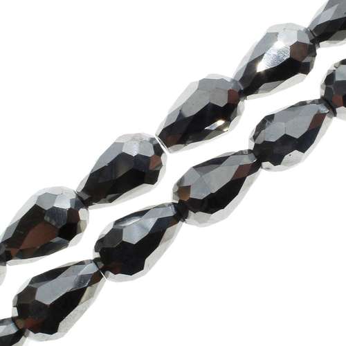 11mm crystal beads silver plate — plated finish, ideal for jewelry making and beadwork