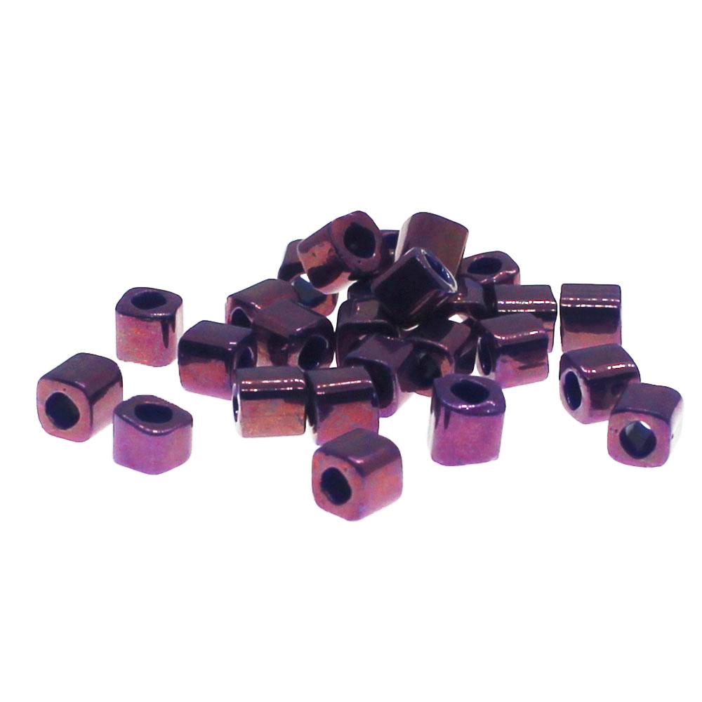 Toho Cubes 4mm 10g - Higher Metallic Grape