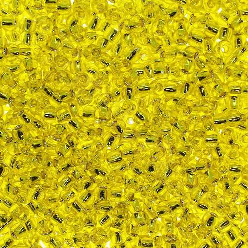Toho Size 8 Seed Beads 10g -  Silver Lined Lemon