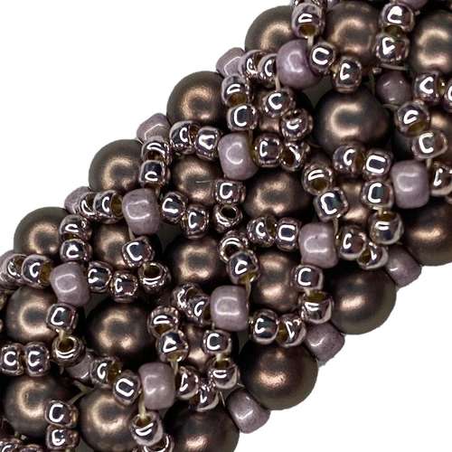Lili Bracelet brown bracelet making kit — DIY set with beads and instructions for creating handmade jewelry