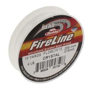 Fireline Thread 6lb 0.006in Crystal 15 Yards