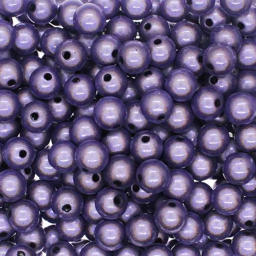 8mm Miracle acrylic round beads 8mm round violet 50pcs — pack of 50, reflective 3D-effect beads ideal for jewelry making, crafts, and dec…
