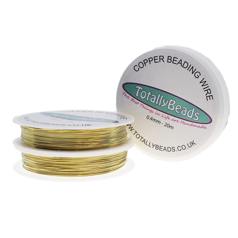 Beading Wire 0.4mm Gold (20m)