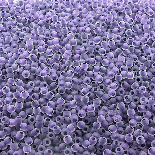 Toho Size 11 Seed Beads 10g - Inside Colour Crystal Grape