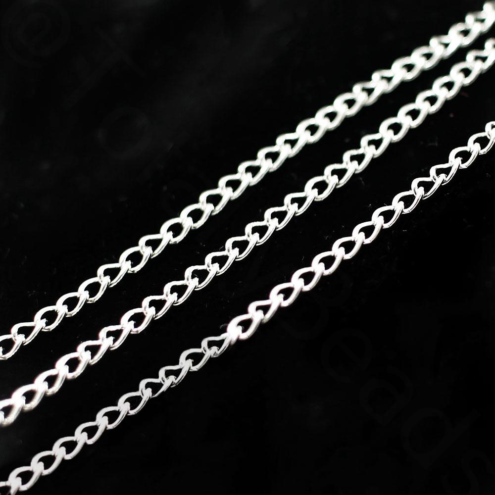 Chain Silver Plated - Oval Twist 3x2mm
