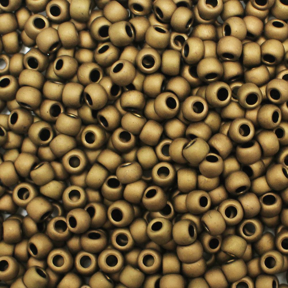 Toho Size 6 Seed Beads 10g - Matt Dark Copper