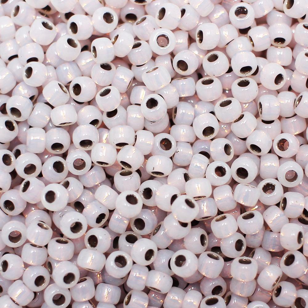 Toho Size 8 Seed Beads 10g -  Copper Lined Alabaster