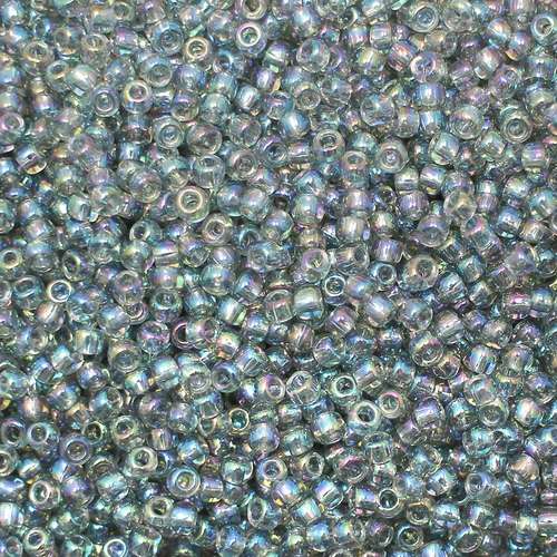 Toho Size 8 Seed Beads 10g -  Trans Rainbow Grey