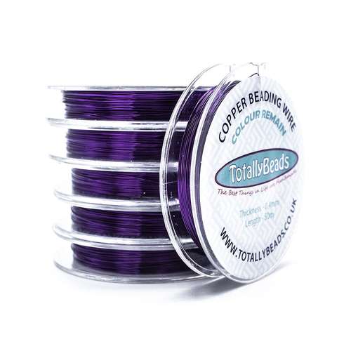 Copper Wire 0.4mm Purple (50m) CR