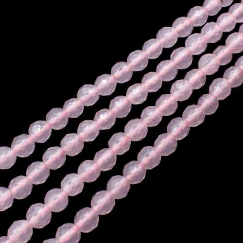 Opal Pink Faceted Round - 5mm