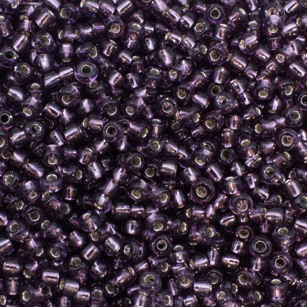 FGB Seed Bead Size 8 - Silver Lined Lavender 50g