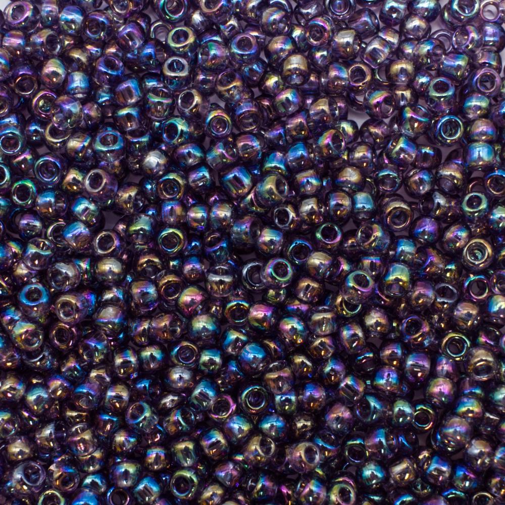 Toho Size 8 Seed Beads 10g -  Trans Rainbow Sugar Plum