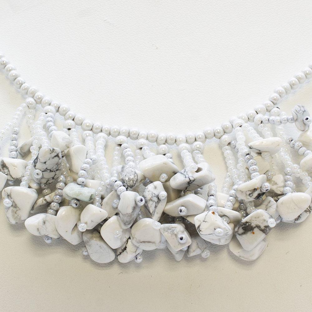 Coralling Necklace Makes 4 - White Howlite