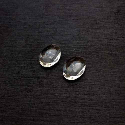 Glass Clear Small Oval 18x13mm
