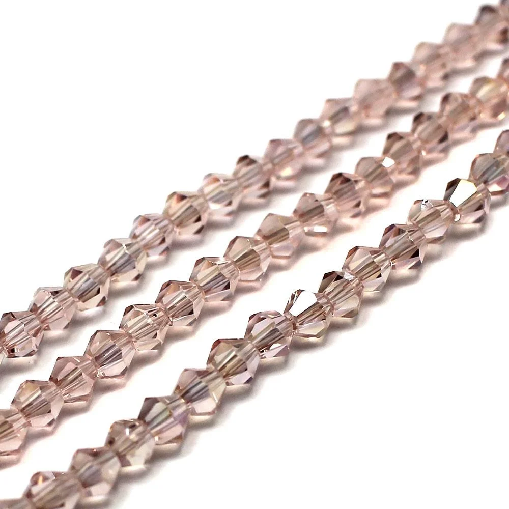 Value Crystal Bicone's - Pale Rose - 600 Beads