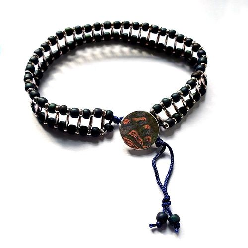 Billy Bracelet black bracelet making kit — DIY set with beads and instructions for creating handmade jewelry