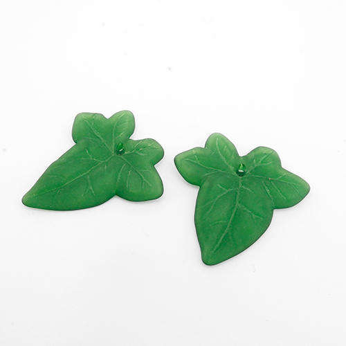 Lucite Leaf Large - Green - 15 pcs