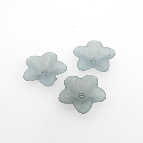 Lucite Flower Small - Grey - 35 pcs