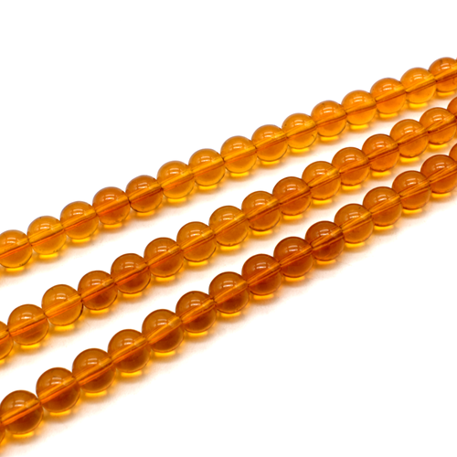 Glass Beads Round 8mm - Lt Topaz