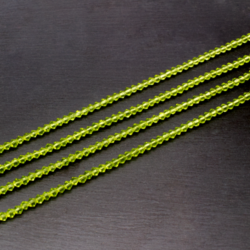 Glass Bicone 3mm - Lime