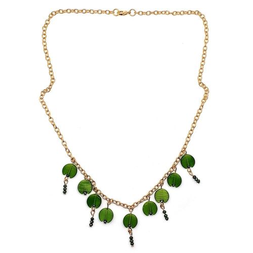 Cats Eye Jewellery Kit green jewelry making kit — DIY set with beads and instructions for creating handmade jewelry