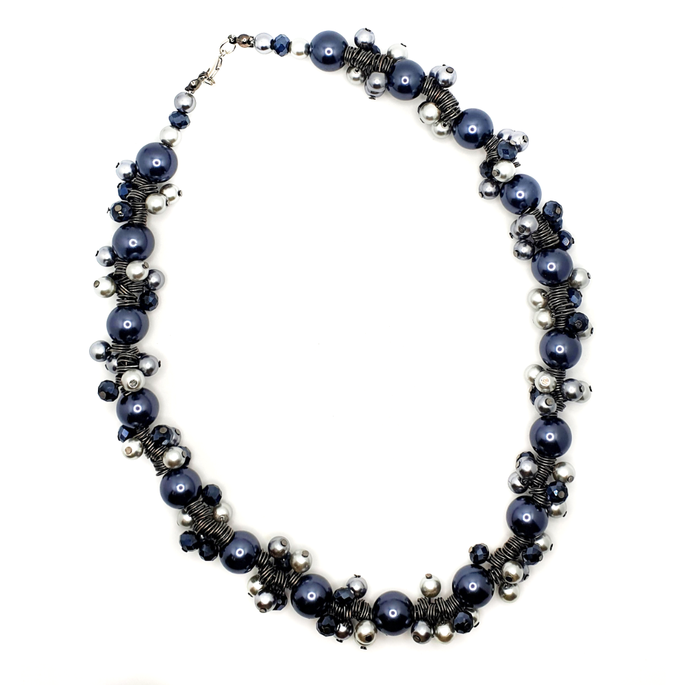 Headpin Bracelet, Necklace & Earrings - Midnight