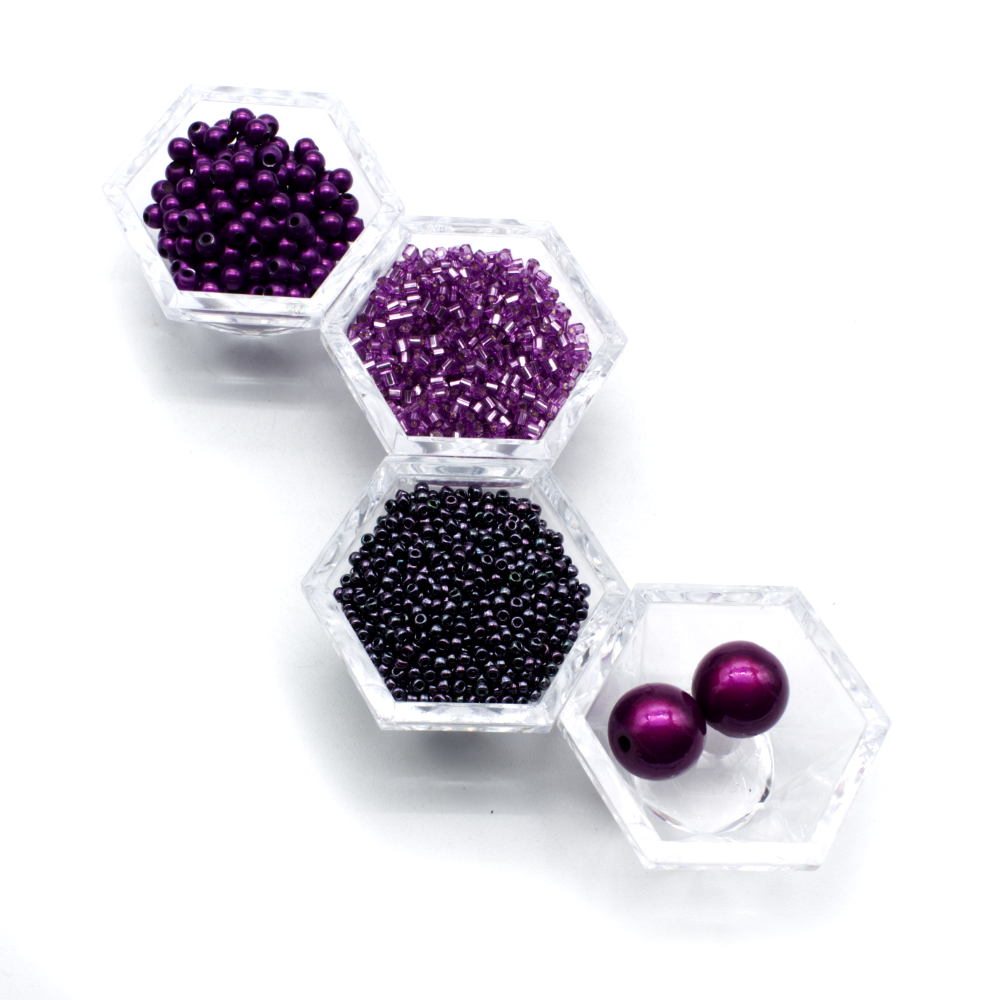 Week 43 African Helix Stitch Dark Purple