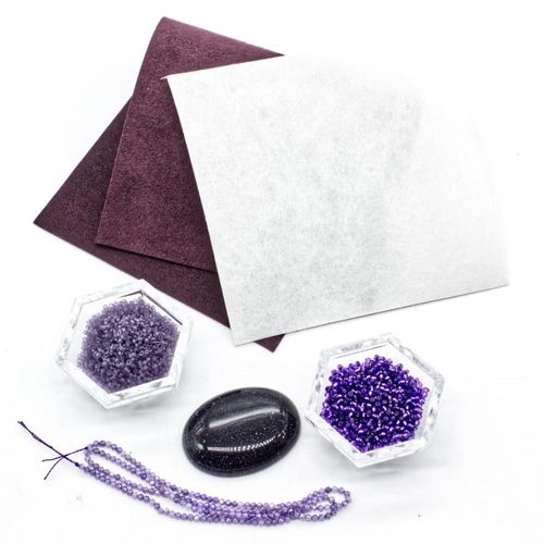 BC Week4/5 2022 - Bead Embroidery - Blue Sandstone