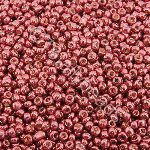 Seed Beads Metallic  Red - Size 11 100g