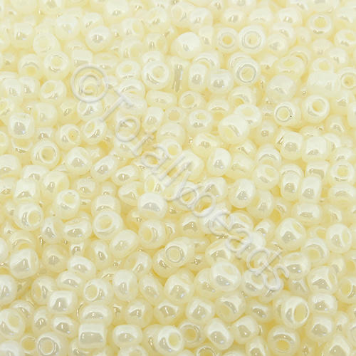 Seed Beads Pearl Shine  Lemon - Size 8 100g