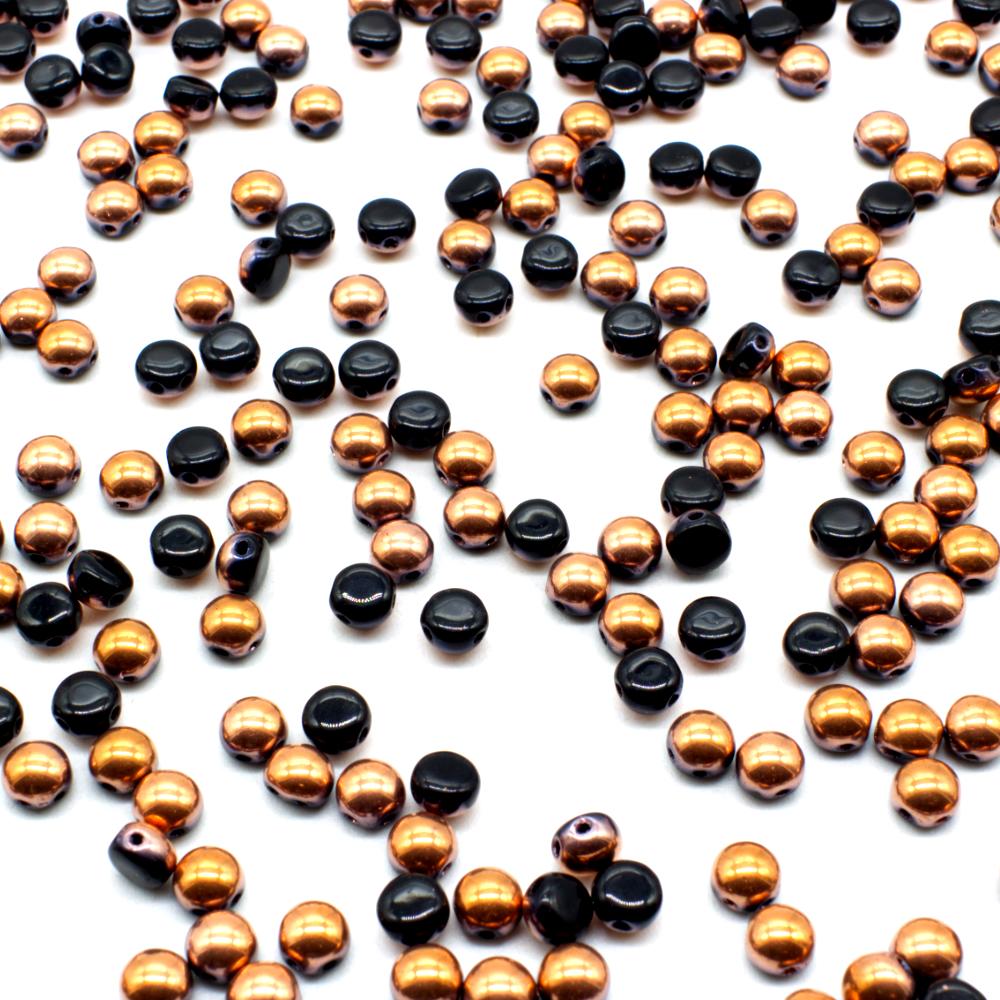 Preciosa Candy Beads 6mm 30pcs - Black Bronze