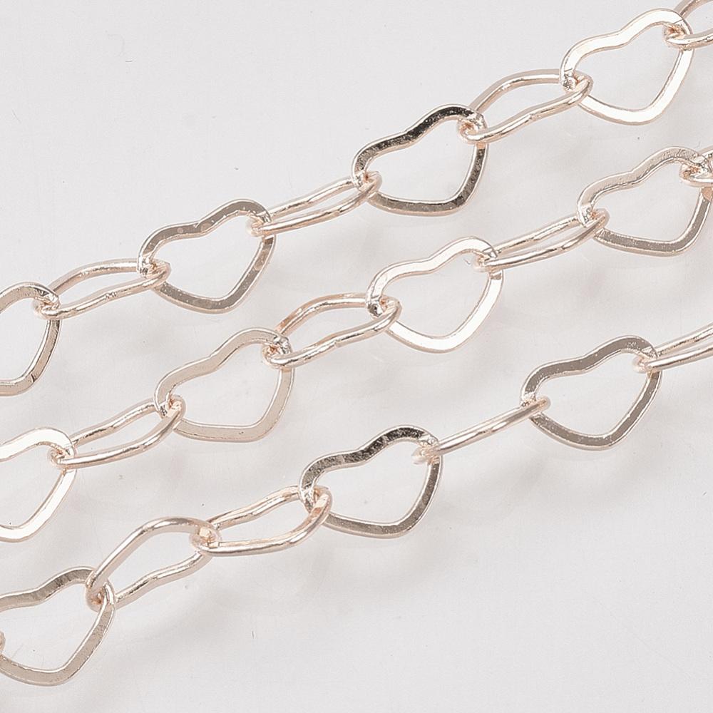 Chain Rose Gold - Heart 6mm