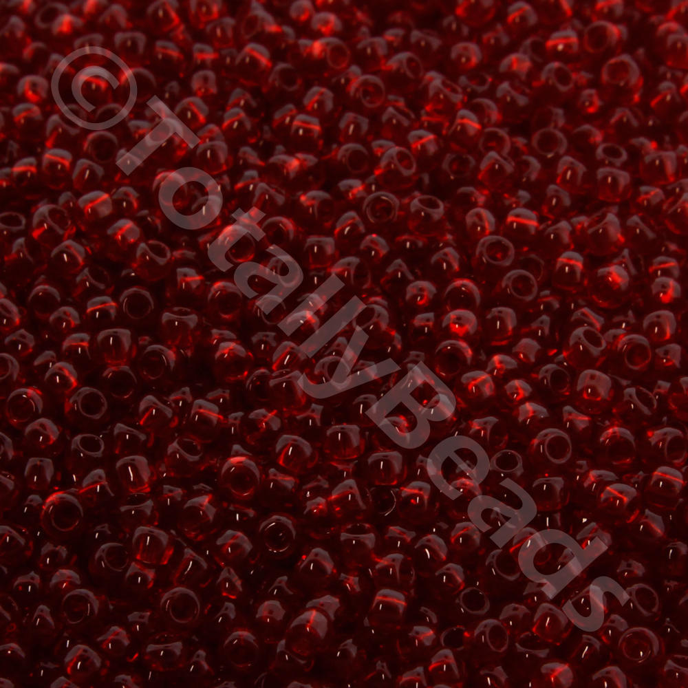 Toho Size 11 Seed Beads 10g - Transparent Ruby