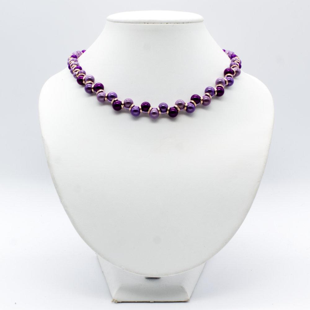 Miracle Trellis Necklace - Violet Purple